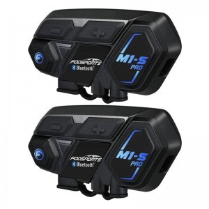 Headset intercom Fodsports M1-S Pro 2 pack (fekete)