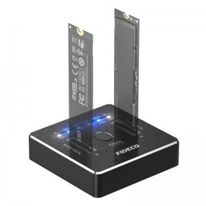 Dokkolóállomás dupla 20Gbps FIDECO M2288