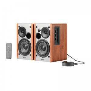 Edifier R1280T 2.0 hangszórók WiiM Minivel (barna)