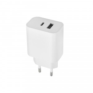 Maxlife MXTC-06 PD QC töltő 1x USB-C 1x USB-A 20W fehér