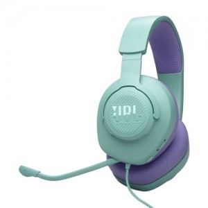 JBL Quantum 100M2 vezetékes gaming fejhallgató mikrofonnal, türkiz EU (JBL-QNTM100M2-TEAL)