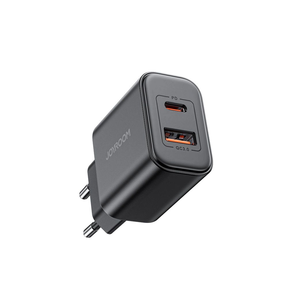 EU Joyroom JR-TCF05 20W USB-A USB-C töltő + USB-C kábel - fekete-9
