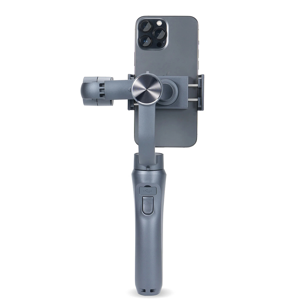  Techsuit - Telefon Gimbal (F10 Pro) - 3 tengelyes, inception mód, arckövetés, távirányítás, zoom, 4000 mAh - Fekete-3