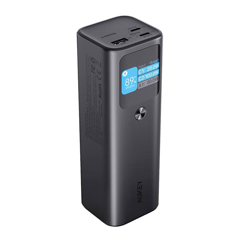 Aukey PB-Y45 Powerbank, 26800mAh, 140W PD3.1 (fekete)-2