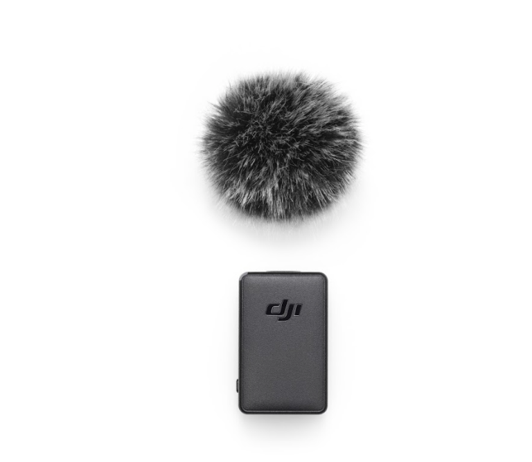 Vezeték nélküli mikrofon adó + szélvédő DJI Pocket 2-höz (Osmo Pocket 2)-0