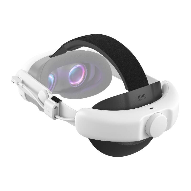 Kiwi Design Q31-SPCU akkumulátoros fejpánt 6400mAh Meta Quest 3-hoz Fehér-0