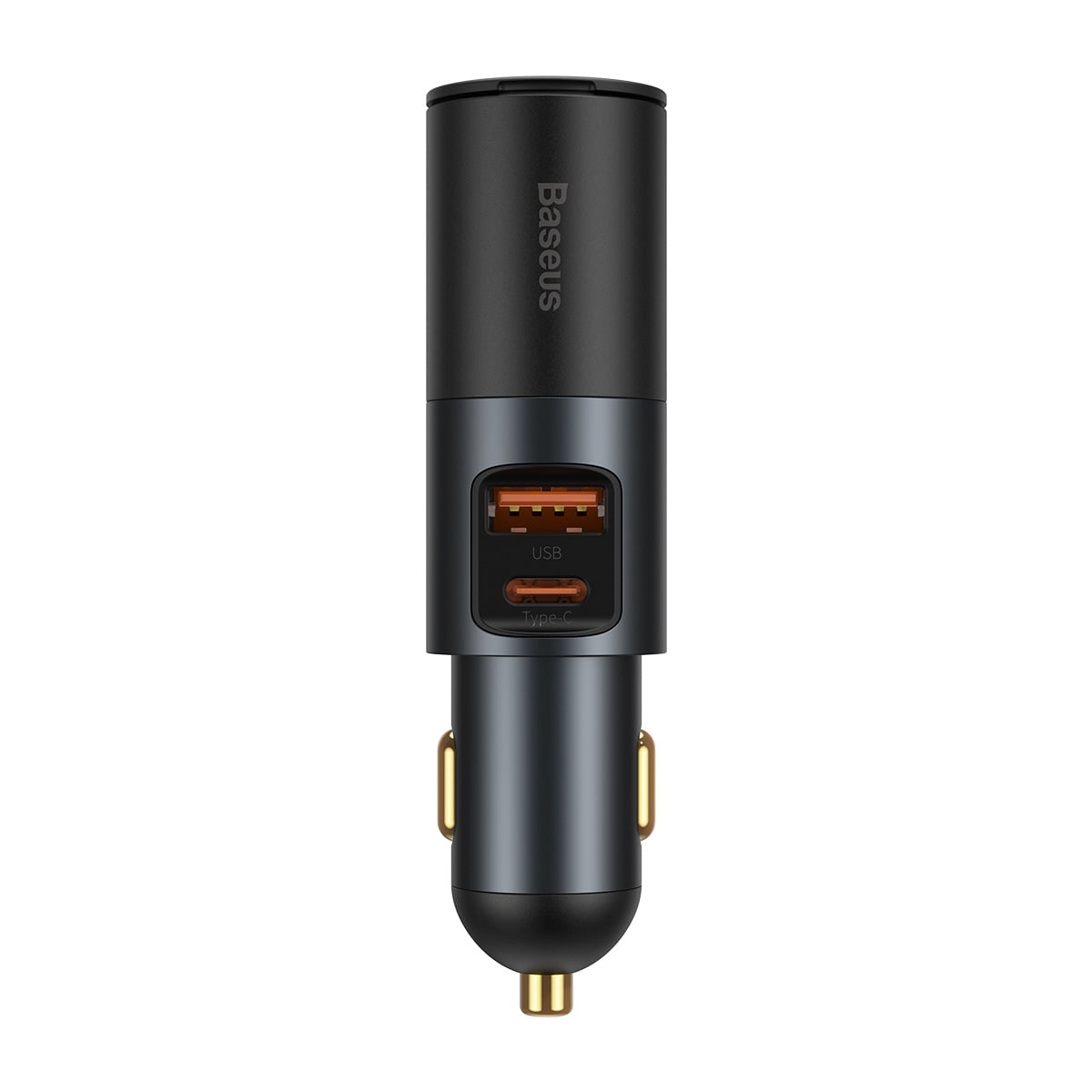 Baseus Share Together Autós szivargyújtós töltő USB / USB Type-C / 120W QC PD szürke-0