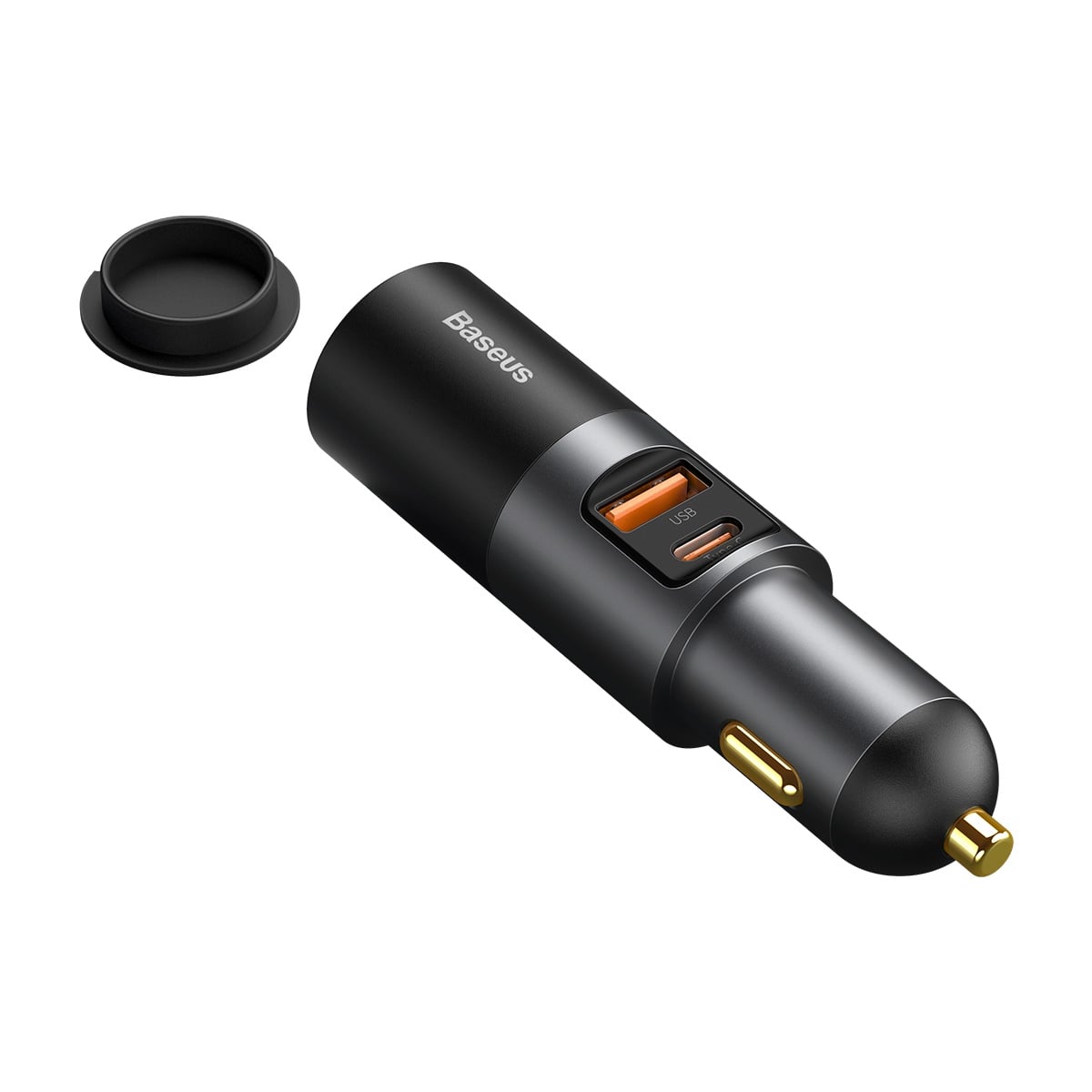 Baseus Share Together Autós szivargyújtós töltő USB / USB Type-C / 120W QC PD szürke-2