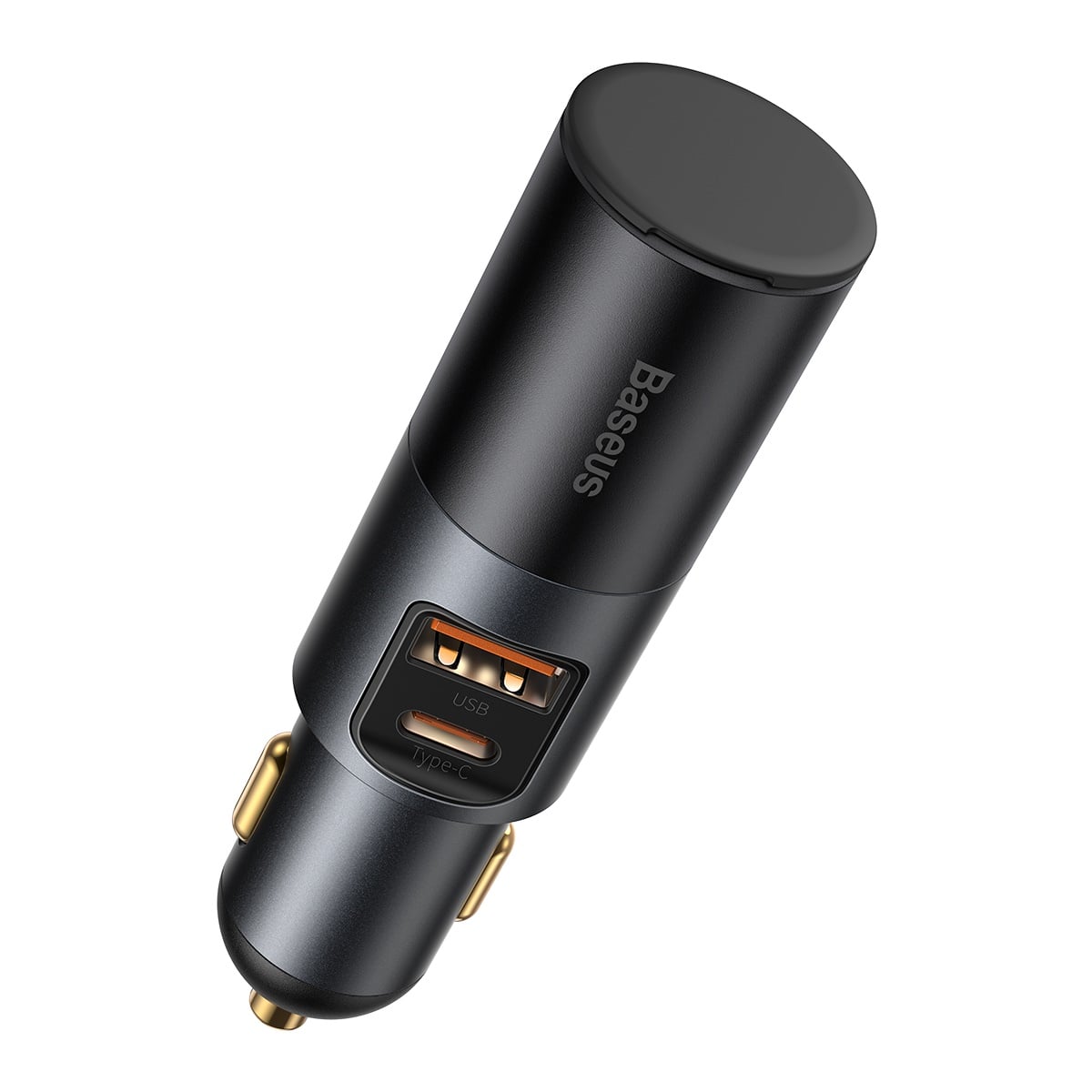 Baseus Share Together Autós szivargyújtós töltő USB / USB Type-C / 120W QC PD szürke-5