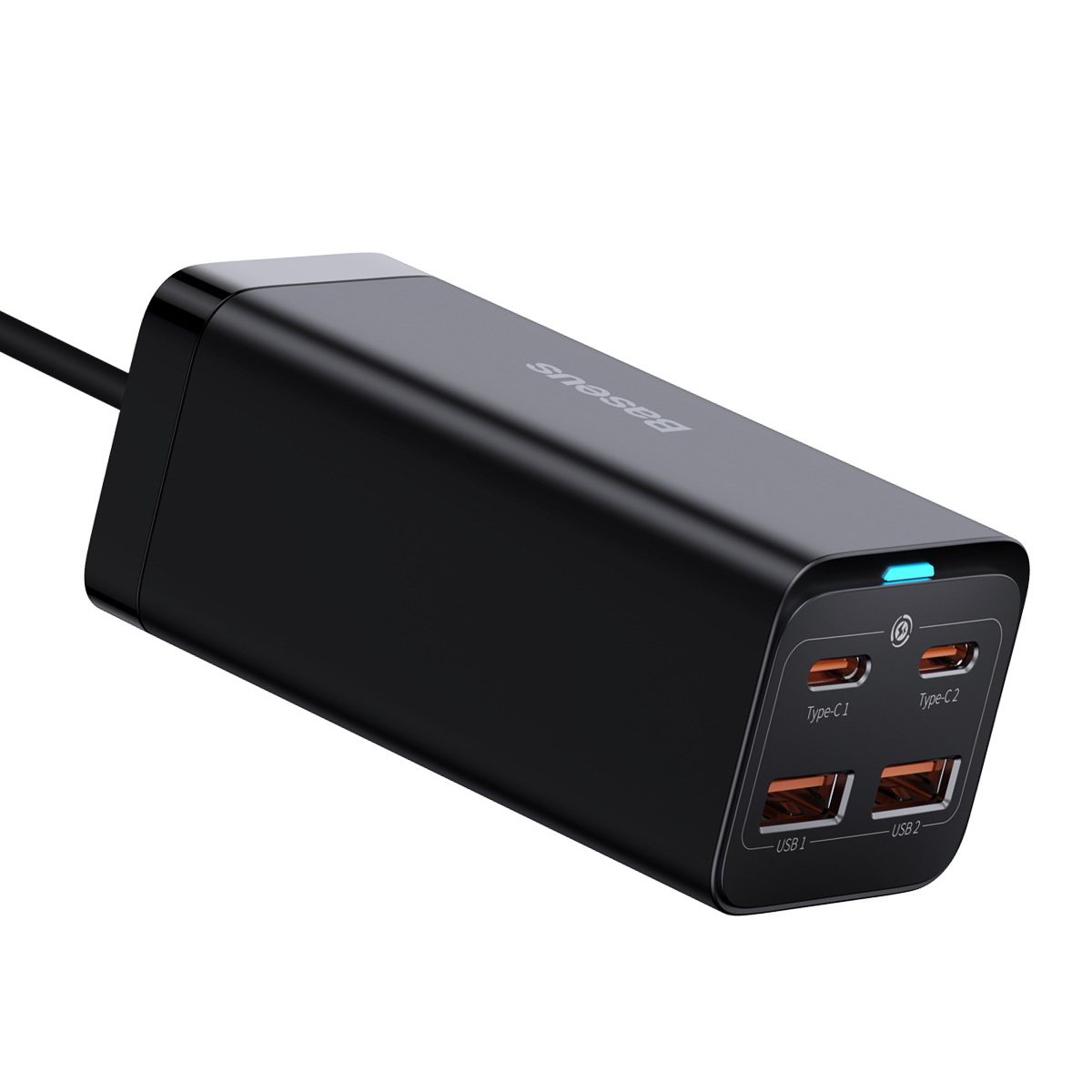 Baseus GaN3 Pro univerzális gyorstöltő 2 x USB Type C / 2x USB 100W PD3.0, QC4.0 + AFC fekete (CCGP000101)-3