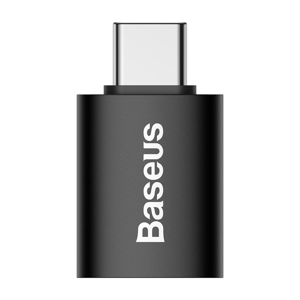 Baseus Ingenuity USB-C – USB-A OTG adapter (fekete)-0