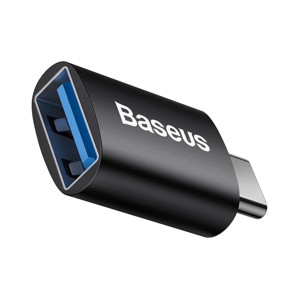 Baseus Ingenuity USB-C – USB-A OTG adapter (fekete)-1