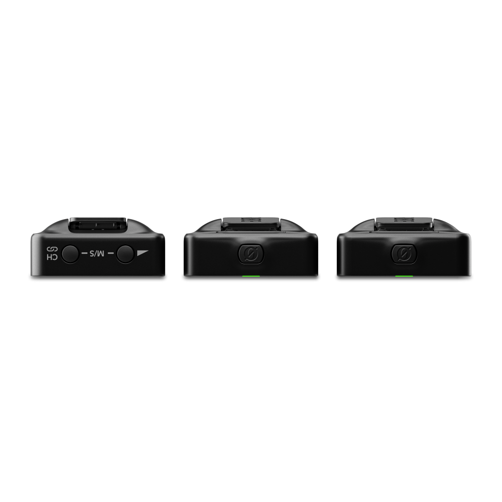 RODE Wireless GO GEN3 kompakt két csatornás digitális vezeték nélküli mikrofon rendszer adóba épített mikrofonnal, fekete-11