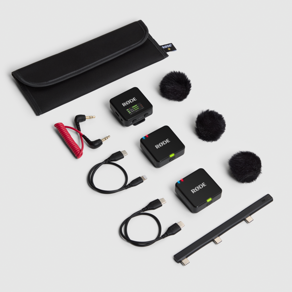 RODE Wireless GO GEN3 kompakt két csatornás digitális vezeték nélküli mikrofon rendszer adóba épített mikrofonnal, fekete-2