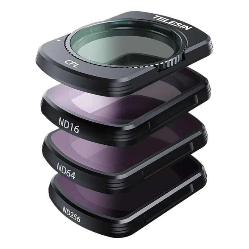 Lens filter set CPL + ND16/64/256 TELESIN for DJI Osmo Pocket 3-0