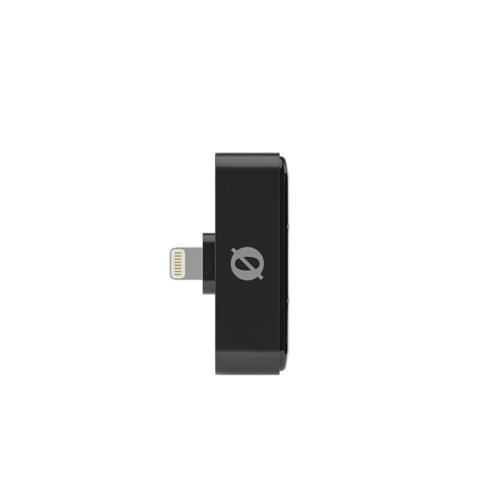 Rode Wireless Micro-L ultra kompakt két csatornás vezeték nélküli mikrorofonrendszer Lightning csatlakozós mobil eszközökhöz, fekete-4