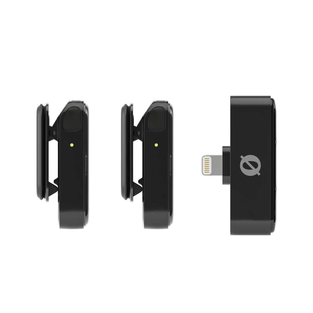 Rode Wireless Micro-L ultra kompakt két csatornás vezeték nélküli mikrorofonrendszer Lightning csatlakozós mobil eszközökhöz, fekete-6