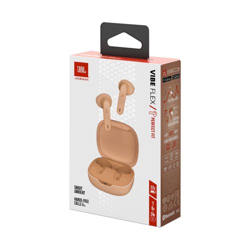 JBL Vibe Flex TWS Bluetooth Wireless In-Ear Earbuds Beige EU-1