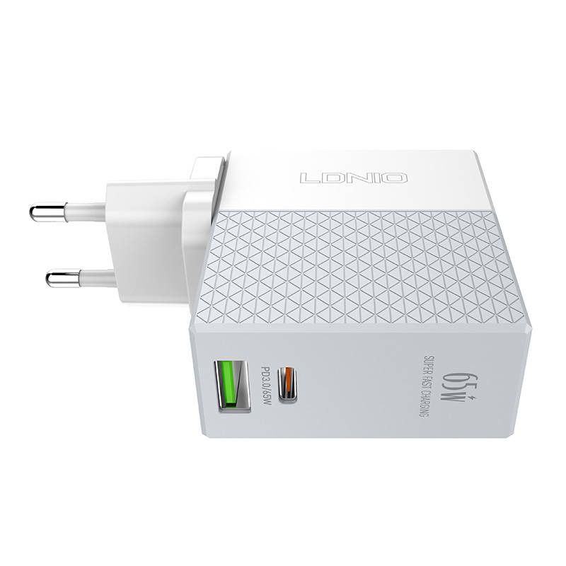 Hálózati töltő LDNIO A2620C USB, USB-C 65W + USB-C - USB-C kábel-1