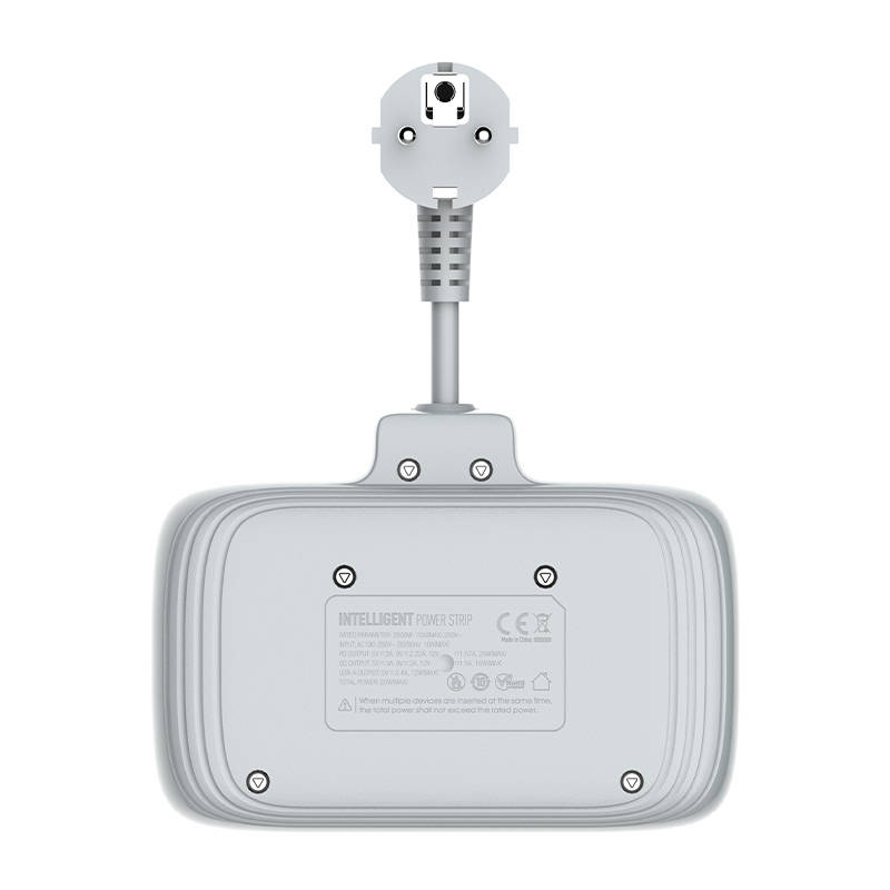 Hálózati elosztó 2 AC aljzattal, 3x USB, USB-C, LDNIO SE2435, 2500W (fehér)-6