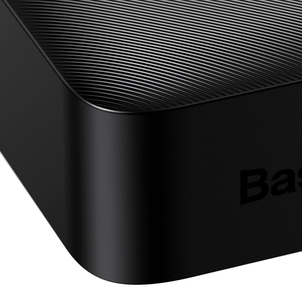 Baseus Bipow Gyorstöltő Power Bank 20000mAh 20W fekete + USB-A - Micro USB 0,25m kábel fekete (PPBD050501)-4