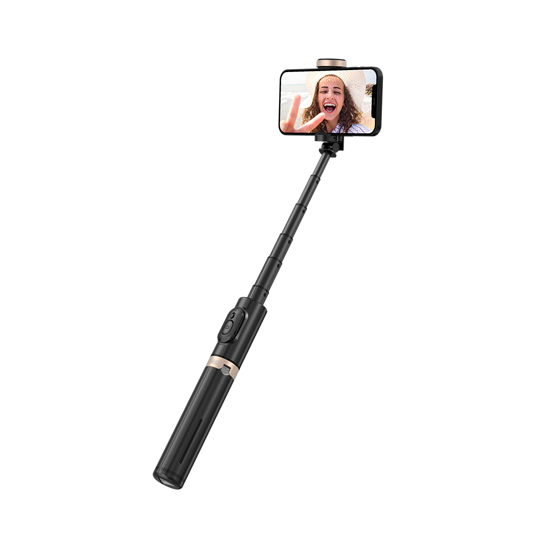 XO szelfi bot Bluetooth mobiltelefon állvány SS14 fekete 72cm ​-6
