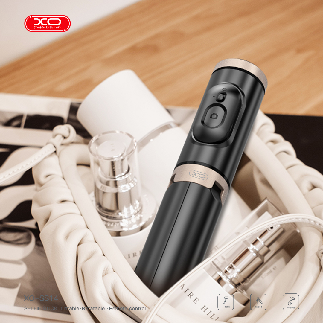 XO szelfi bot Bluetooth mobiltelefon állvány SS14 fekete 72cm ​-2