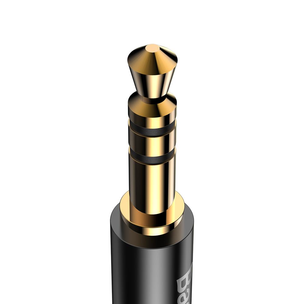 Baseus Yiven USB-C - 3.5 mm-es mini jack audio kábel, 1.2 m (fekete)-3