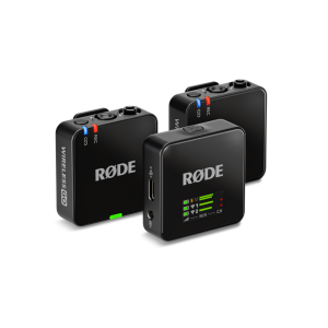 RODE Wireless GO GEN3 kompakt két csatornás digitális vezeték nélküli mikrofon rendszer adóba épített mikrofonnal, fekete