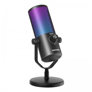 Gaming Mikrofon RGB Fénnyel Neewer