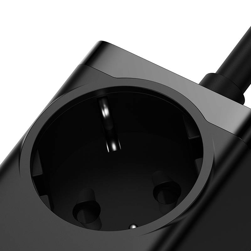 Baseus GaN3 Pro Töltő / elosztó, 2xUSB + 2xUSB-C + AC, 100W (fekete)-4