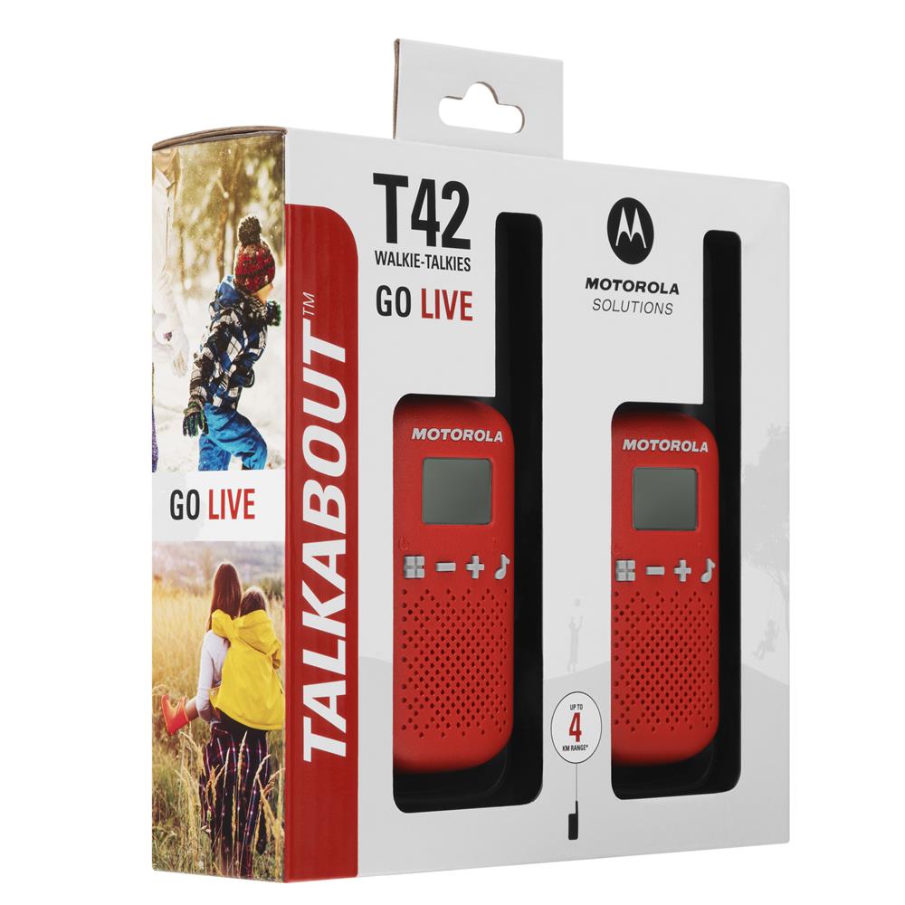 Motorola Talkabout T42 kétcsomag piros-2