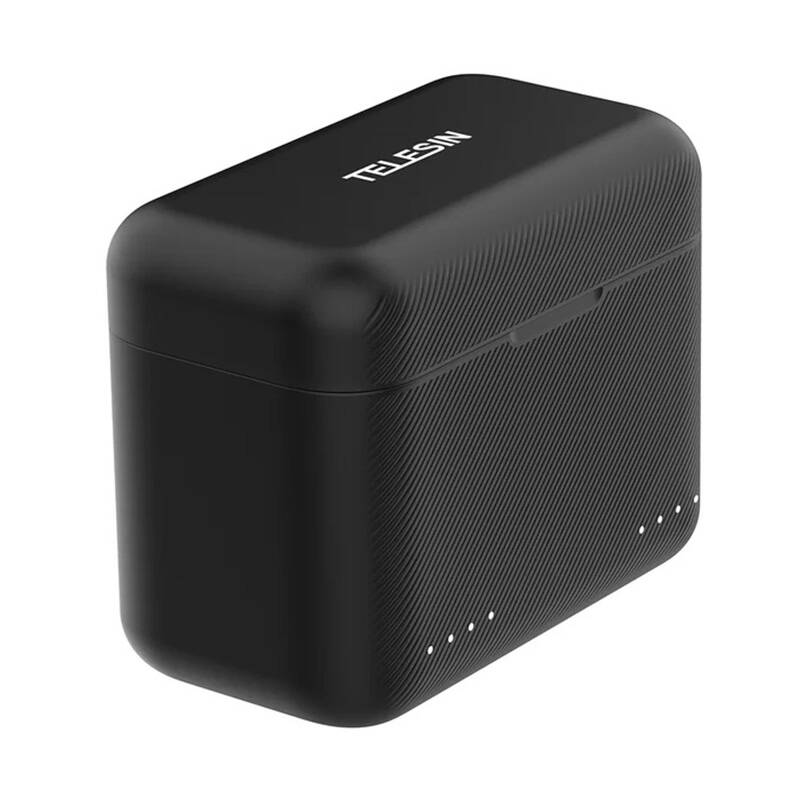 2 férőhelyes akkumulátortöltő és kártyatároló doboz TELESIN Insta360 X4-hez-0