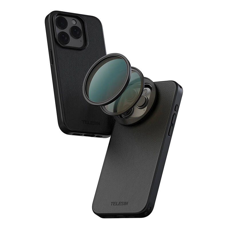 Mágneses CPL lencseszűrő 58mm Telesin iPhone 15 Pro/Pro Max-hoz-1