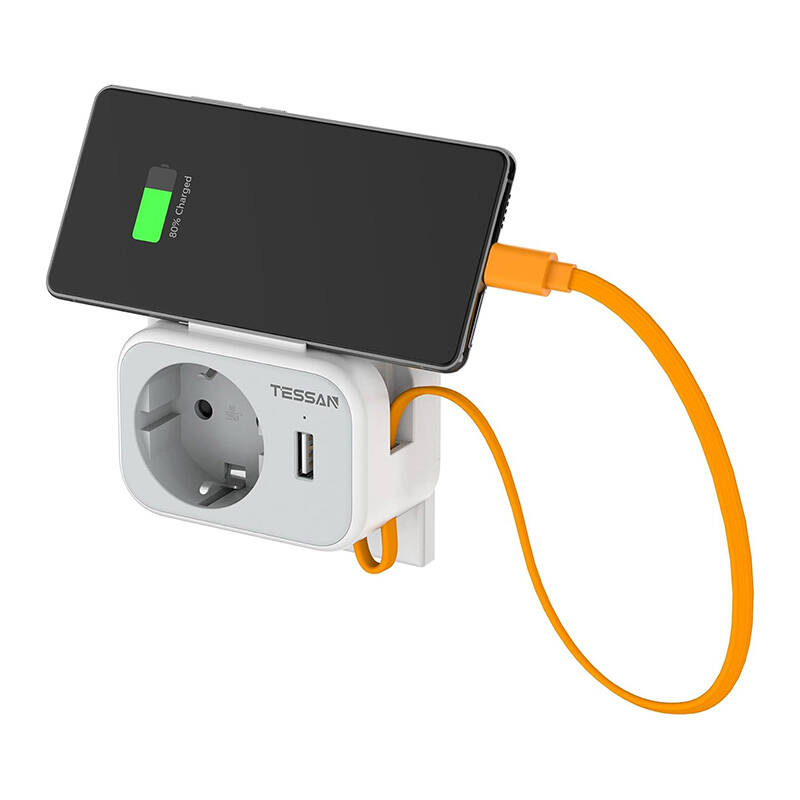 Tessan Fali Aljzat TS-332-DE  USB porttal elosztó-0