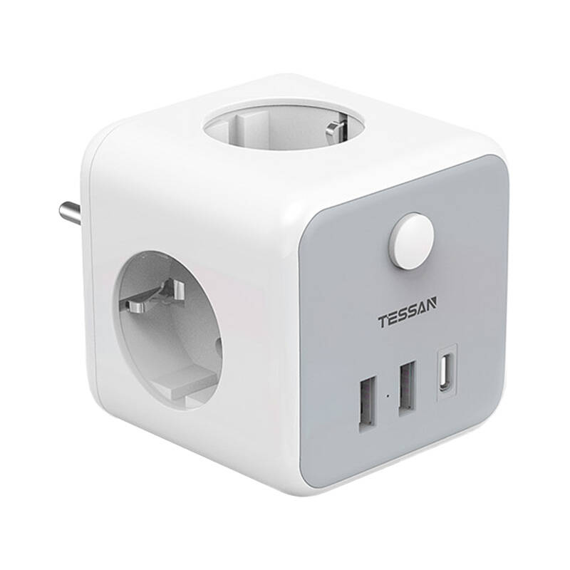 Tessan Fali Aljzat TS-301-DE-C elosztó USB porttal-0