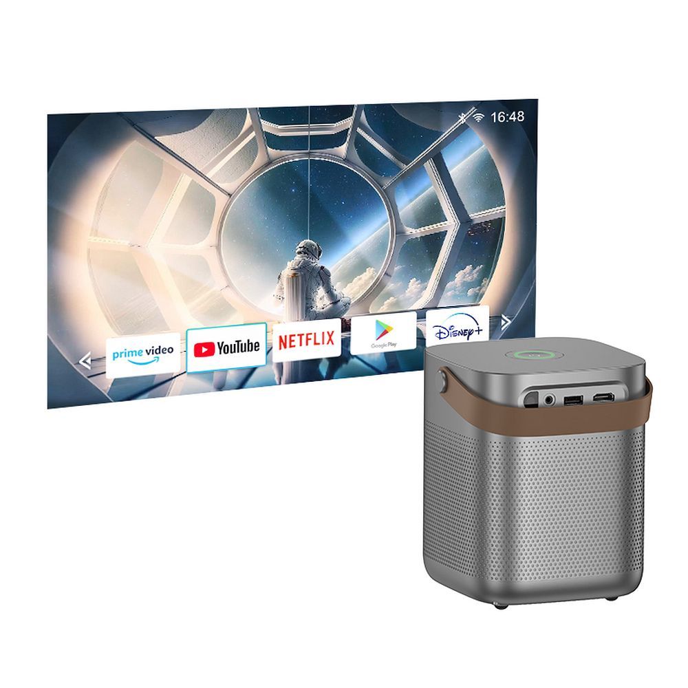 HOCO projektor Android szoftverrel Wi-Fi Bluetooth 720P DT4 szürke-3