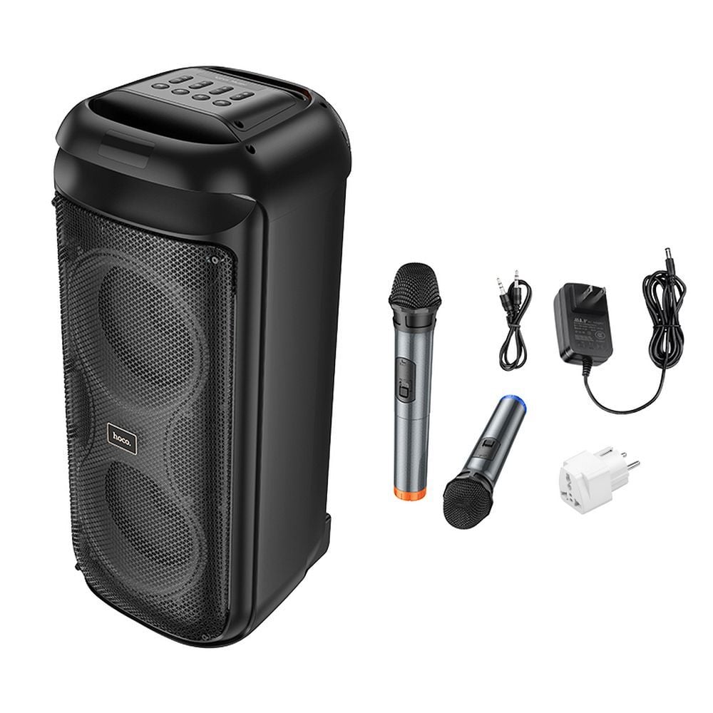 HOCO Bluetooth hangszóró + 2 x vezeték nélküli mikrofon HA13 Max fekete-8