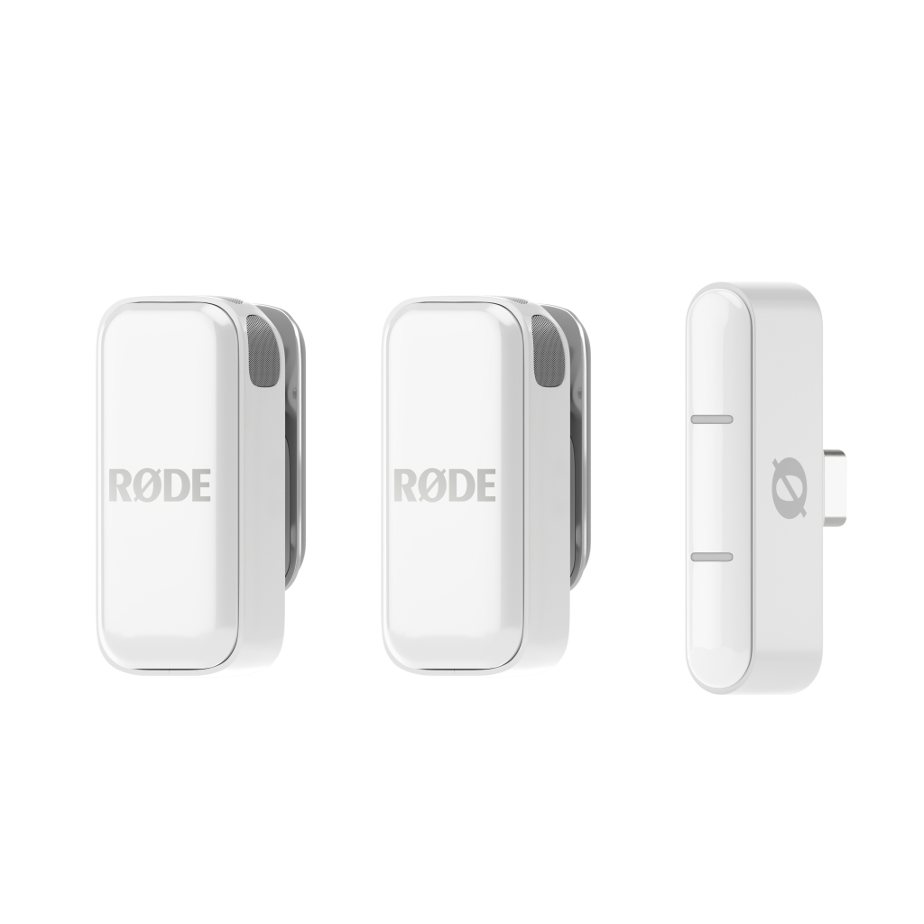 Rode Wireless Micro-C ultra kompakt két csatornás vezeték nélküli mikrorofonrendszer USB-C csatlakozóval, fehér-5