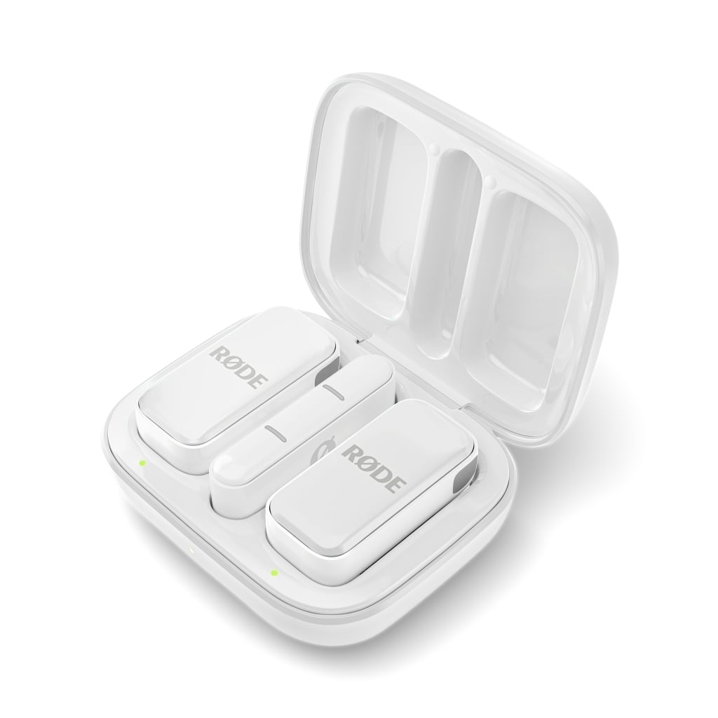 Rode Wireless Micro-C ultra kompakt két csatornás vezeték nélküli mikrorofonrendszer USB-C csatlakozóval, fehér-0