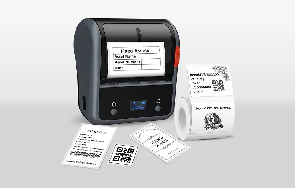 Niimbot B3S_P thermo, termikus címkenyomtató szürke Bluetooth-1