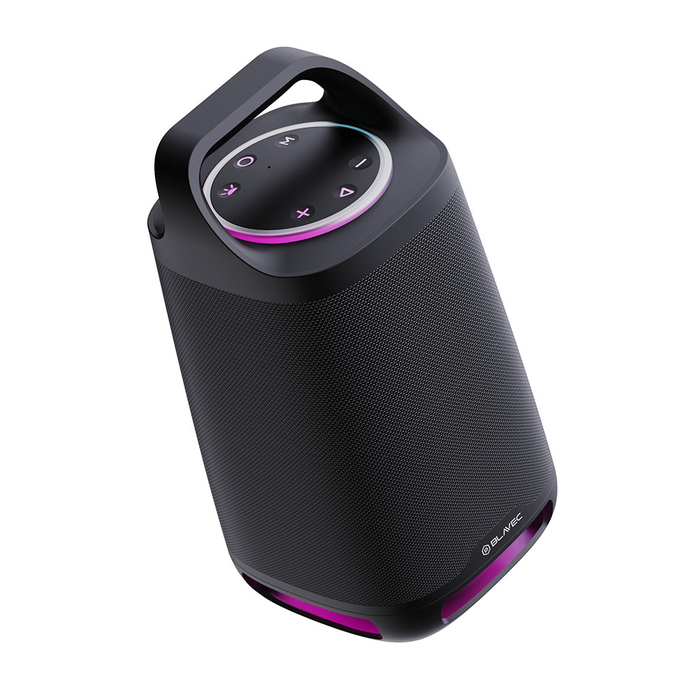 Blavec Hordozható Bluetooth Hangszóró TWS WS-01 Karaoke - 160W mikrofonnal (WS01-MB) fekete-2