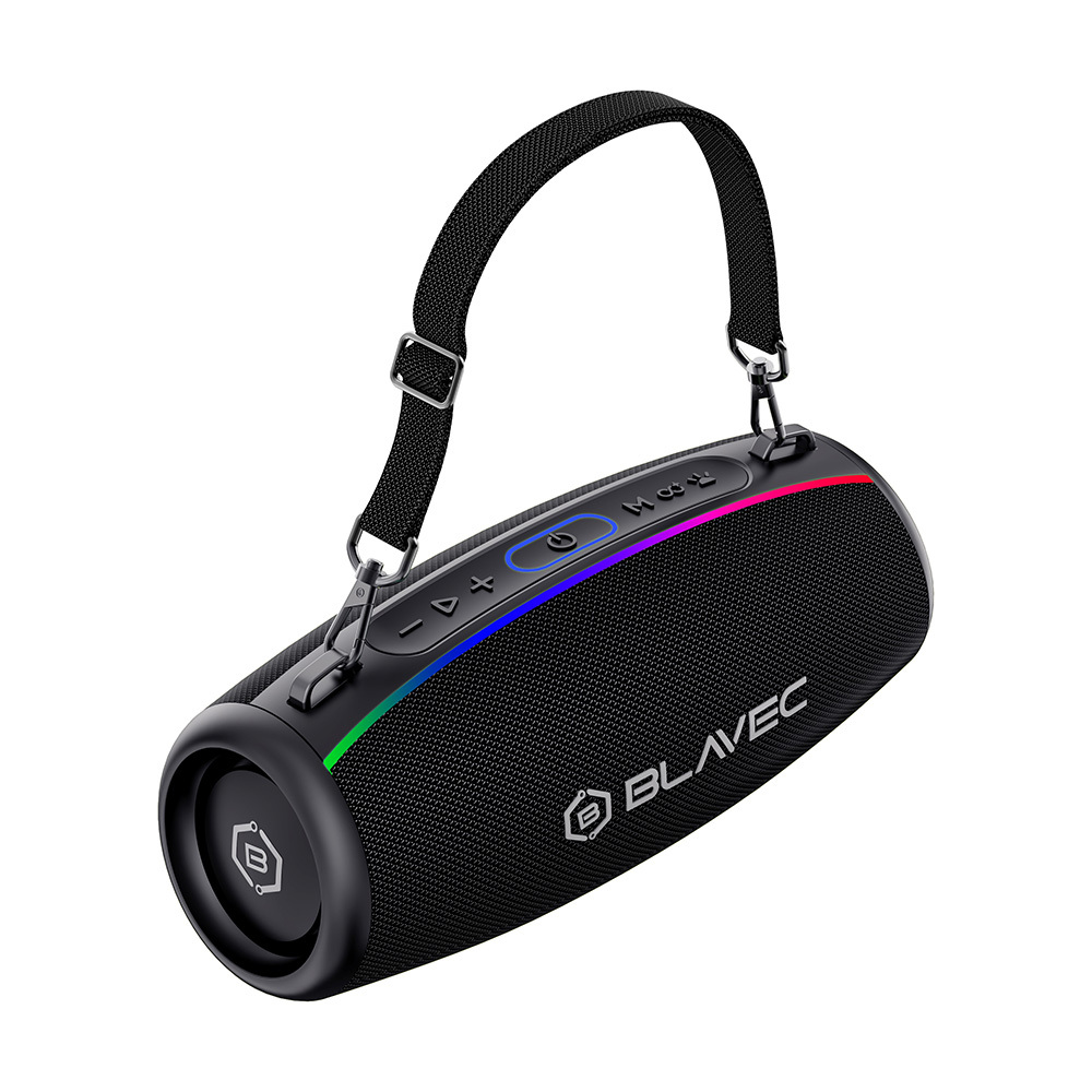Blavec Hordozható Bluetooth Hangszóró TWS WS-02 Bassbox - 120W (WS02-B) fekete-0