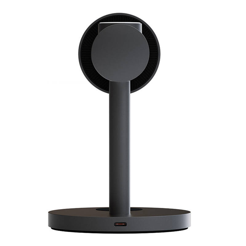 Vezeték nélküli töltőállomás MagFusion 3 az 1-ben Aukey LC-MC311, 15W Qi2 (szürke)-3