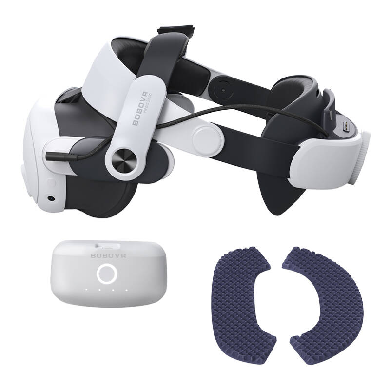 BOBOVR M3 Pro Fejpánt + Akkumulátor Oculus Quest 3-hoz-1