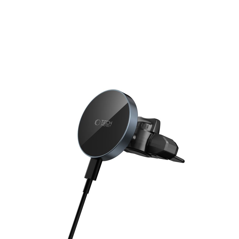 Tech-protect Mm15w-v5 Mágneses Magsafe Cd & Vent Autós Tartó Vezeték Nélküli Töltő 15w Fekete/fekete-5