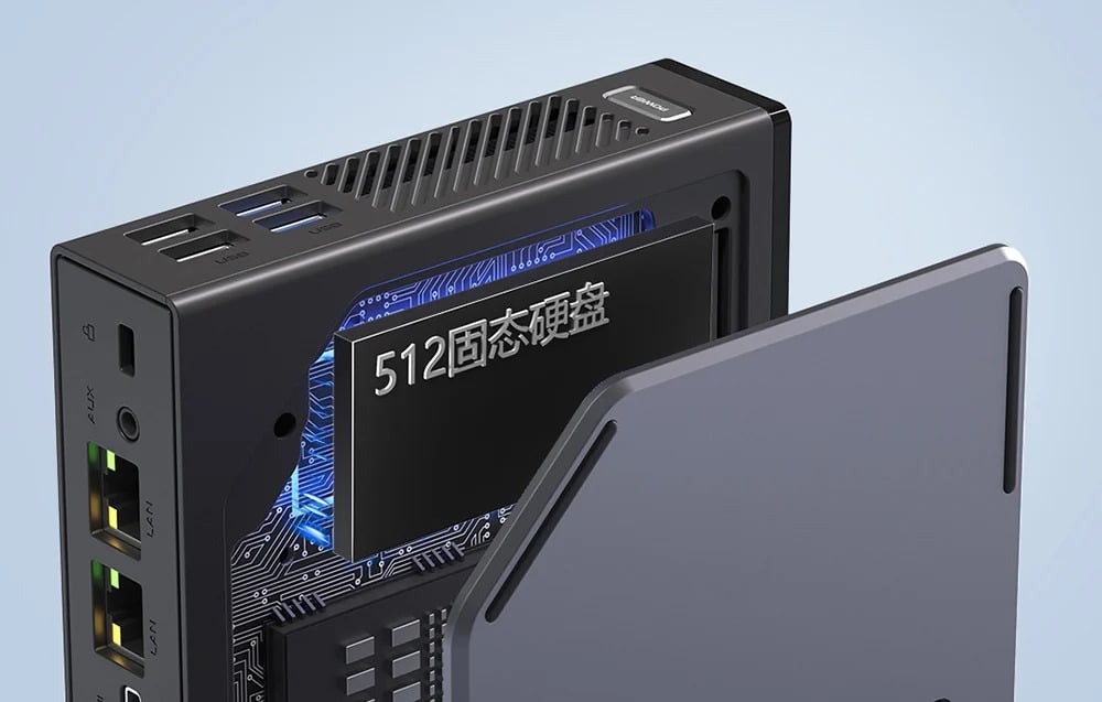 MINI PC AceMagic S1 Intel N95 16GB RAM+512GB fekete-7