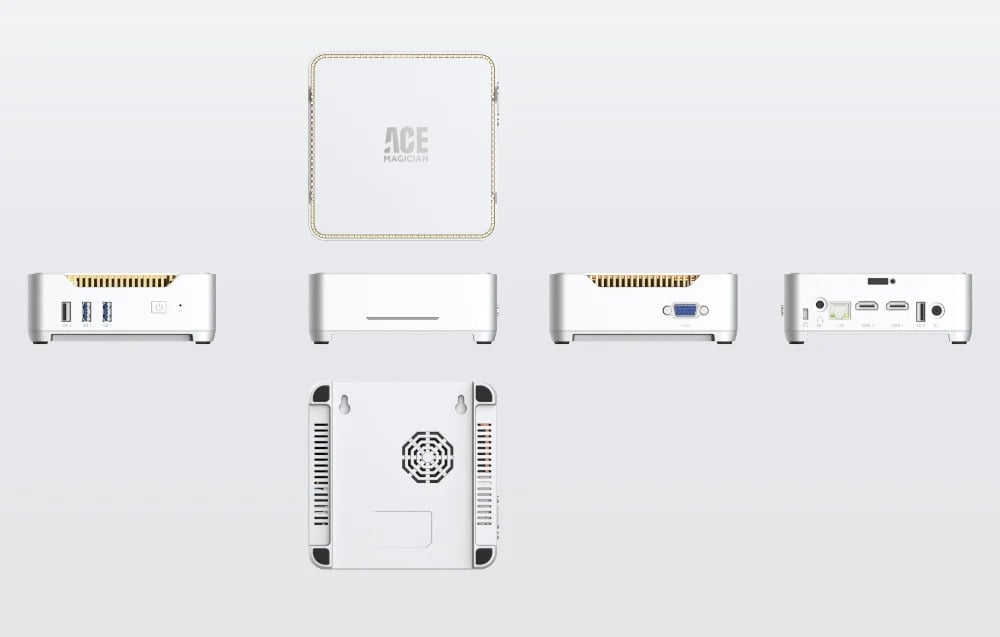  MINI PC AceMagic GK3 plus Intel N95 16GB RAM+512GB sötétszürke-6