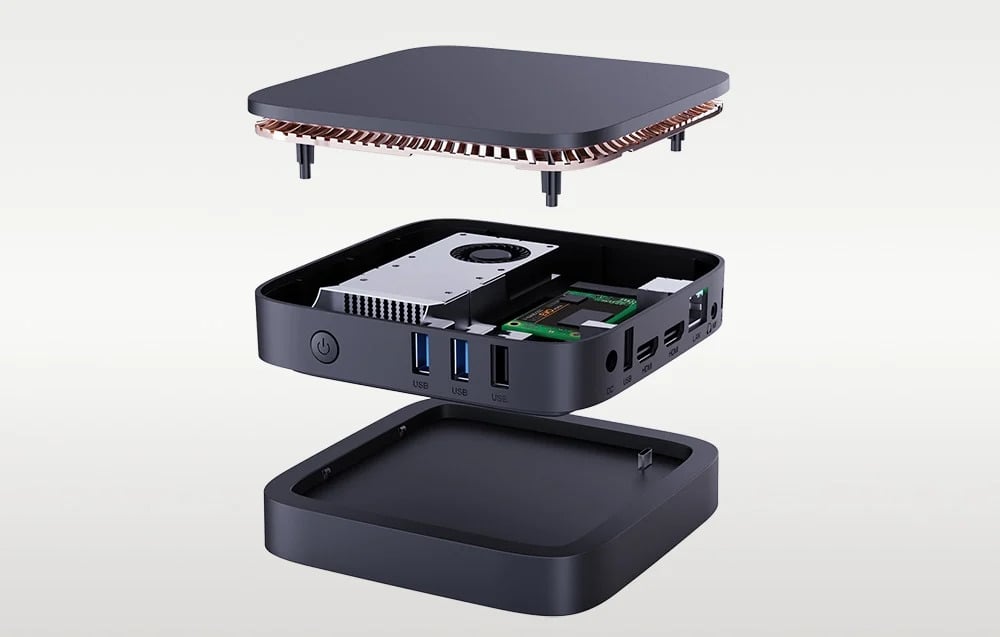  MINI PC AceMagic AK1Pro Intel N5105 16GB RAM+512 Fekete-2