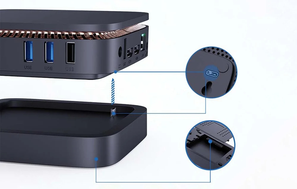 MINI PC AceMagic AK1 plus Intel N95 16GB RAM+512GB fekete-6